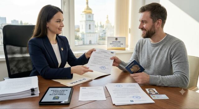 Handing over a D-10 visa residence permit approval